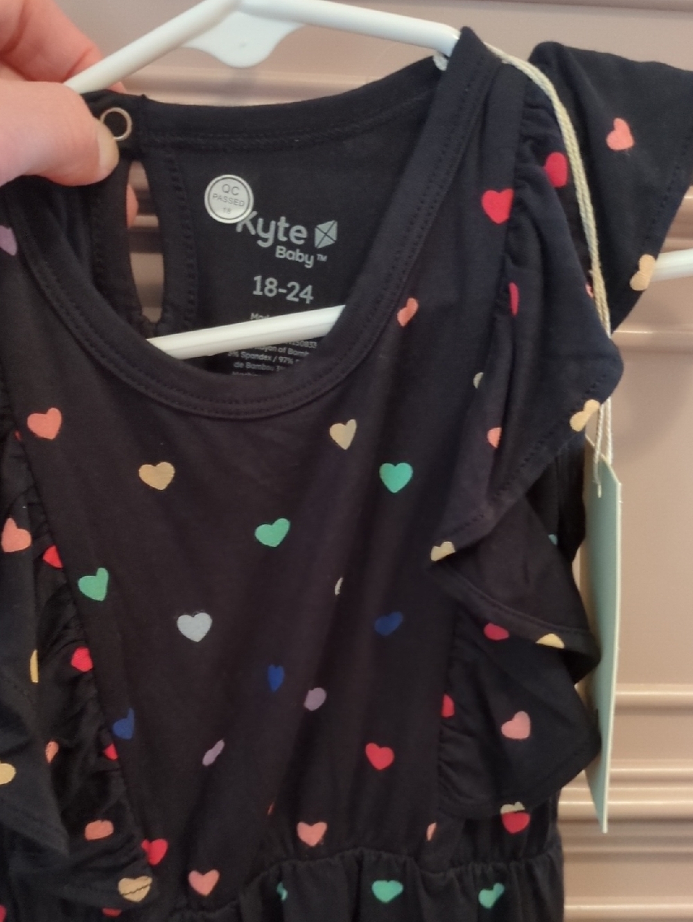 Nwt Kyte BABY Heart Romper 18-24 Mo